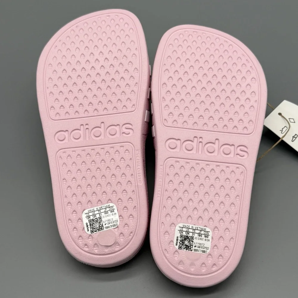 Adidas Adilette Aqua‎ K Almost Pink Color Sandals Toddler Size 12K FY8072 NEW